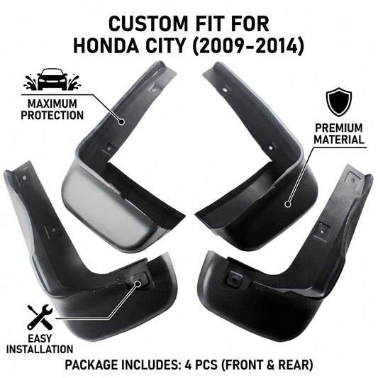Mud Flaps for Honda City 2009-2014 – OEM 75800-TMO-G00 YC101063 Splash Guards