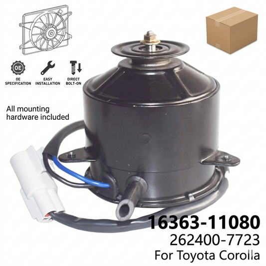 Radiator Cooling Fan Motor for Toyota Corolla 12V | OEM 16363-11080 / 262400-7723