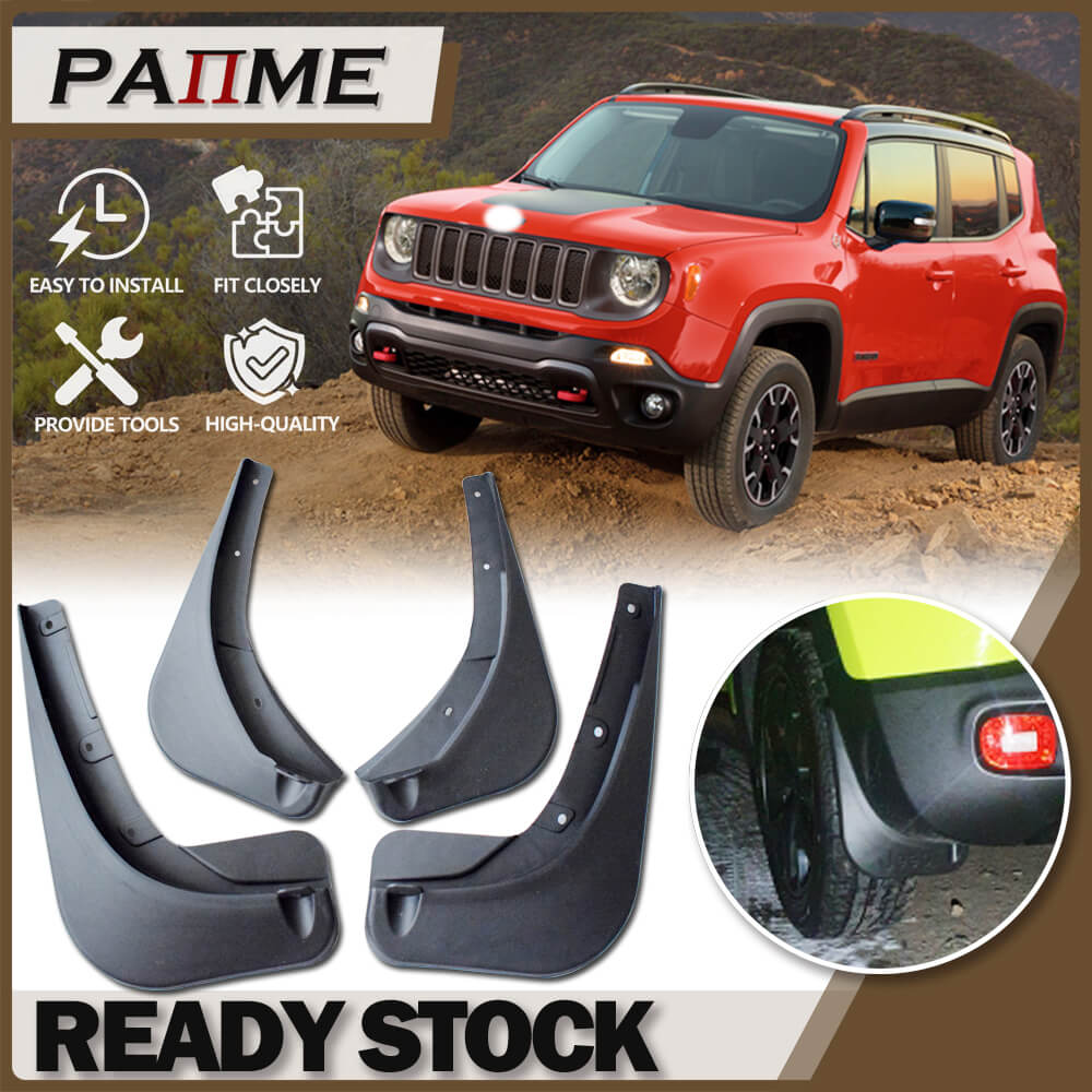 Mud Flaps for 2016-2022 Jeep Renegade (Excl. Trailhawk) | Splash Guards Set 4PCS – YC101051