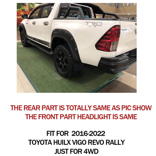 Toyota Hilux Vigo 4x4 mud flaps installation view