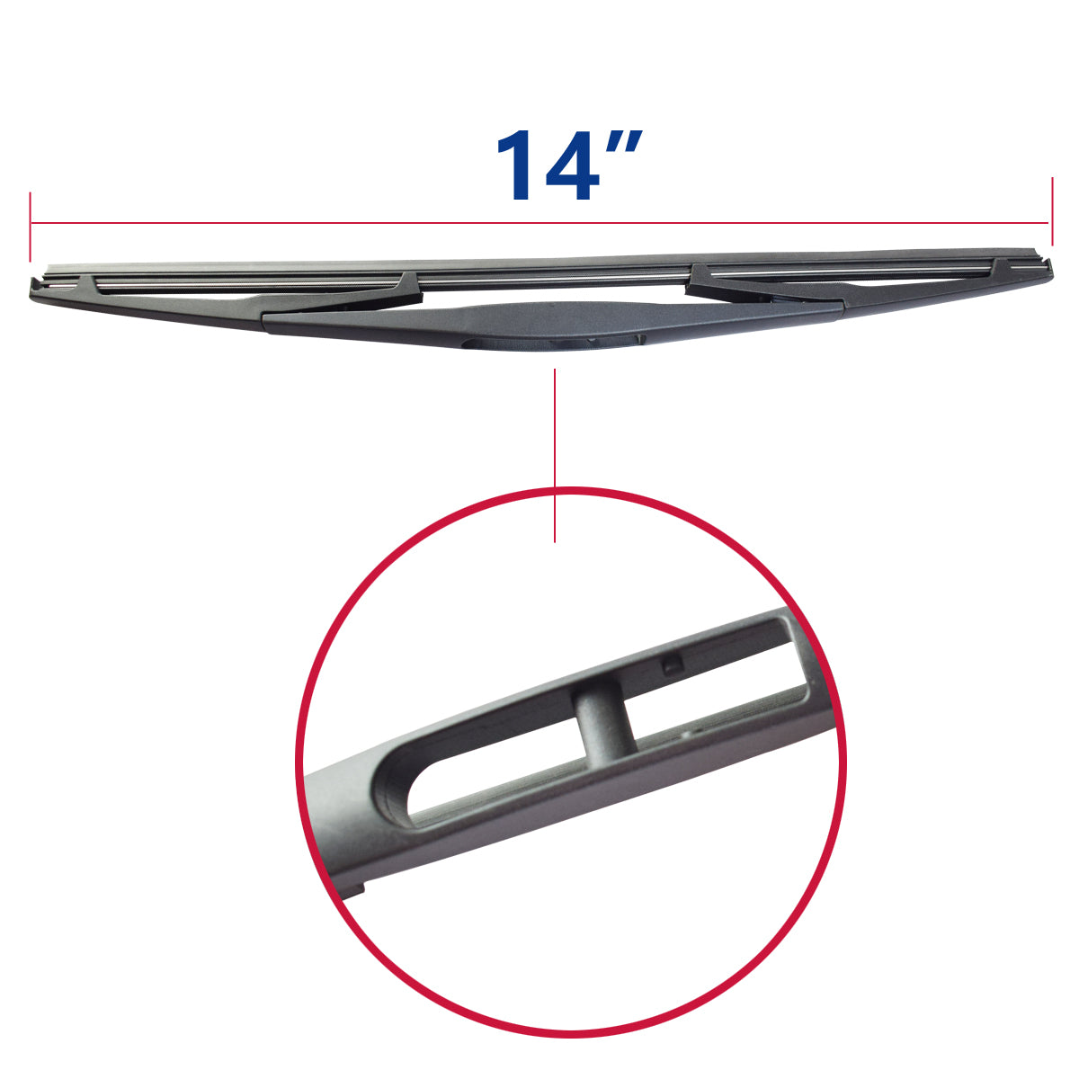 Rear Wiper Blade Fit For Honda Subaru Infiniti 14" YC102011