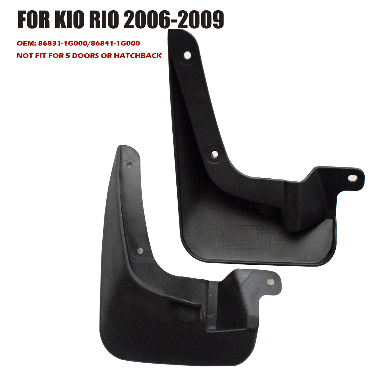 Mud Flaps for Kia Rio 2006-2011