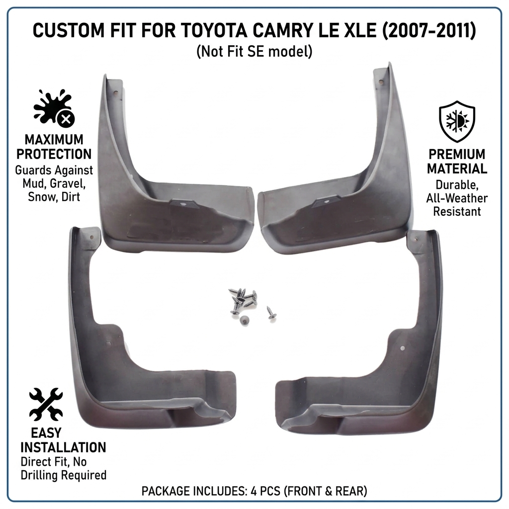Mud Flaps for Toyota Camry 2007-2011 | OEM Quality YC101000