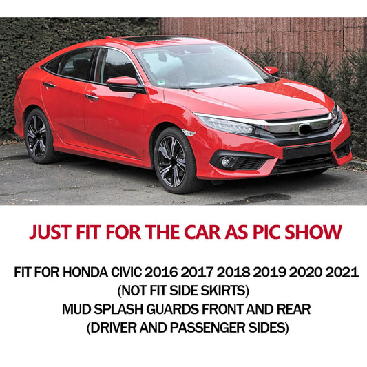 Mud Flaps for Honda Civic Sedan 2016-2017 – OEM 08P00-TBA-100 YC101073