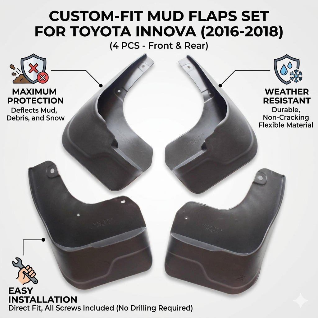 Mud Flaps for Toyota Innova 2016-2022 | OEM YC101037