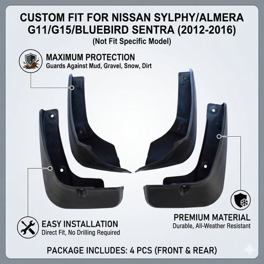 Mud Flaps for Nissan Sylphy / Sentra B17 2012-2018 | OEM YC101076