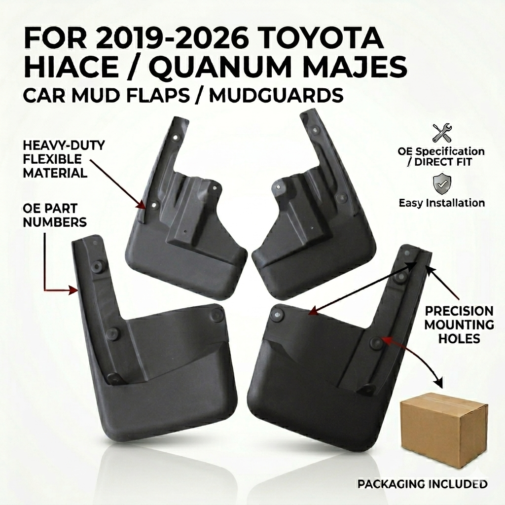 Mud Flaps for Toyota HiAce 2019-2026 | OEM Quality YC101079
