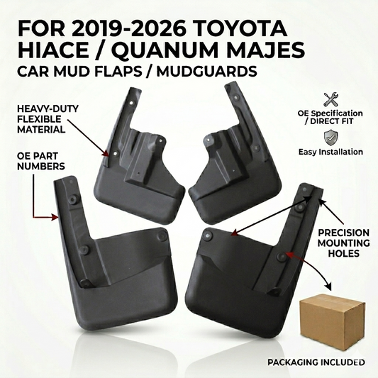 Mud Flaps for Toyota HiAce 2019-2026 | OEM Quality YC101079