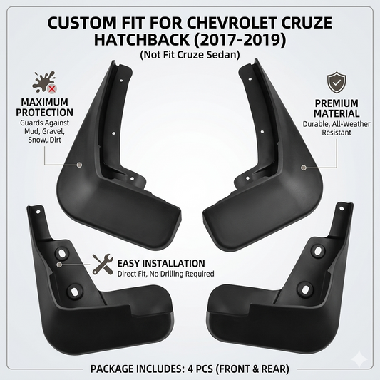 Mud Flaps for Chevrolet Cruze Hatchback 2017-2019 | OEM YC101137