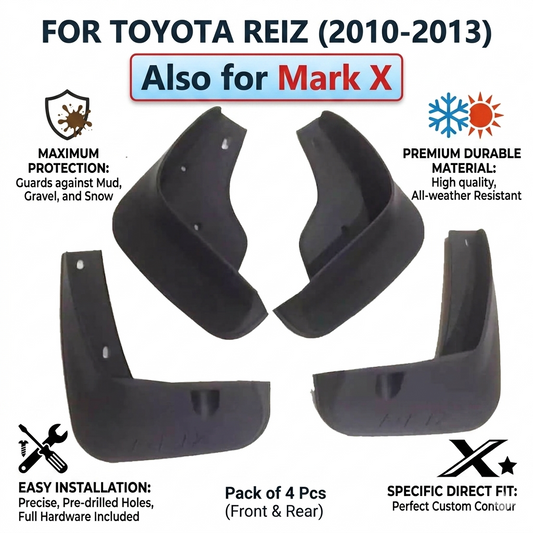 Mud Flaps for Toyota Reiz / Mark X 2010-2013 – OEM YC101175 Splash Guards
