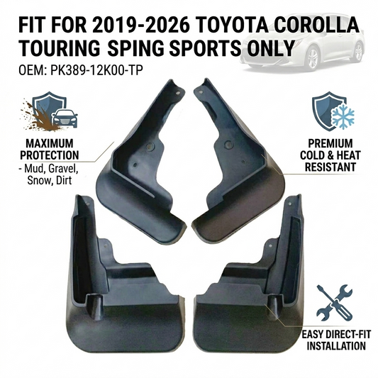 Mud Flaps for Toyota Corolla E210 2019-2023 – OEM PK389-12K00-TP | Europe Version