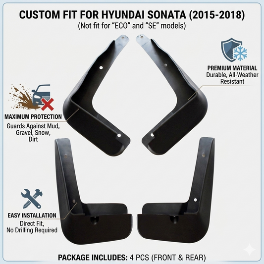 Mud Flaps for Hyundai Sonata I45 2015-2018 | OEM 86831C1000 YC101193
