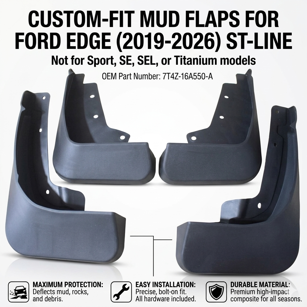 Mud Flaps for Ford Edge ST-Line 2019-2026 | OEM 7T4Z-16A550-A YC101202