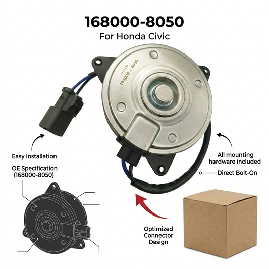 Radiator Cooling Fan Motor for Honda Civic | OEM 168000-8050 YC1058