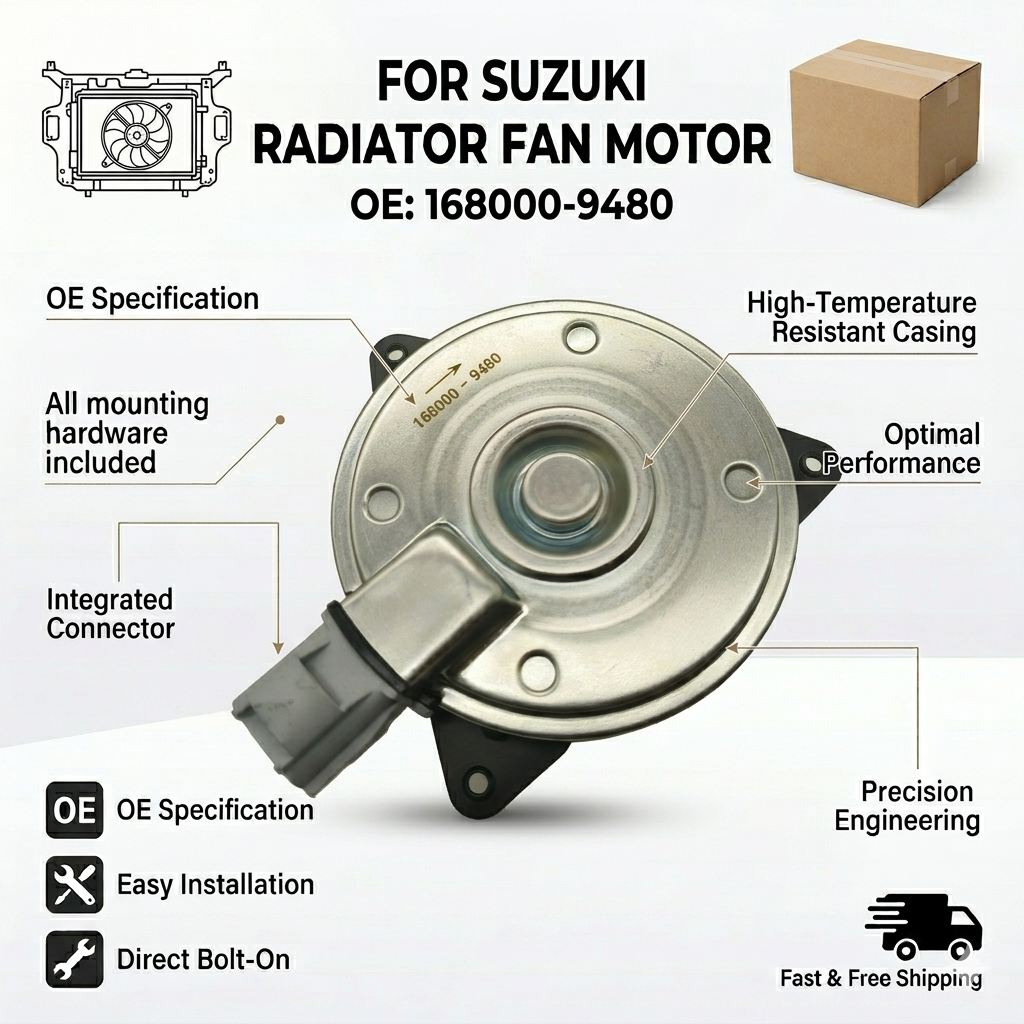 Radiator Cooling Fan Motor for Suzuki | 12V OEM 168000-9480