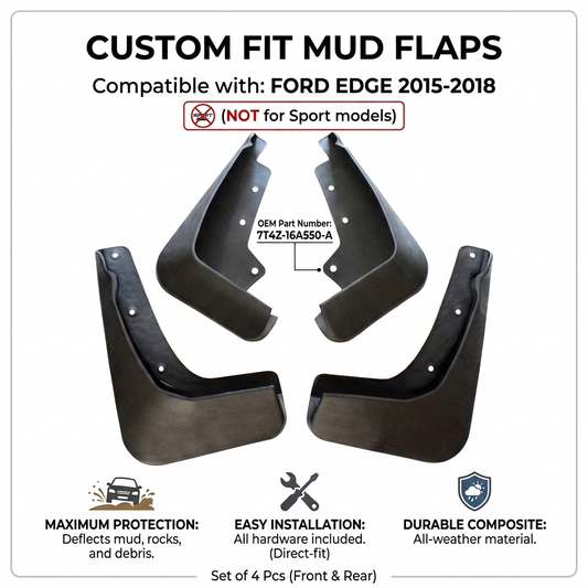 Mud Flaps for Ford Edge 2015-2018 | OEM 7T4Z-16A550-A YC102036