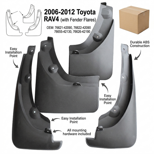 Toyota RAV4 2.0L Mud Flaps 2006-2012 | OEM PT76942090 (YC102122)