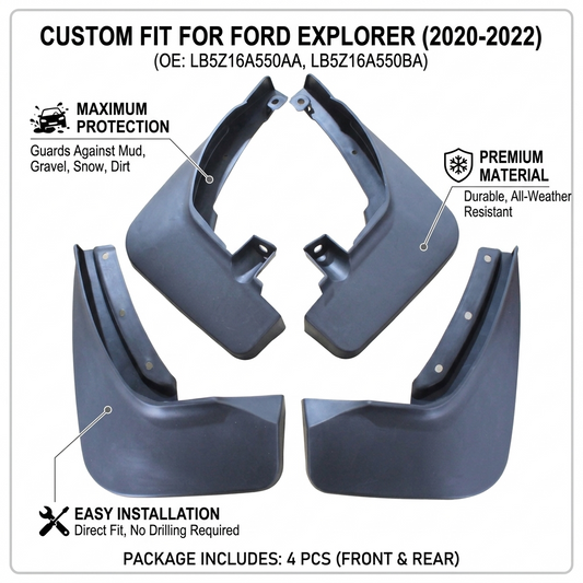 Mud Flaps for Ford Explorer 2020-2023 | OEM LB5Z16A550AA YC102124