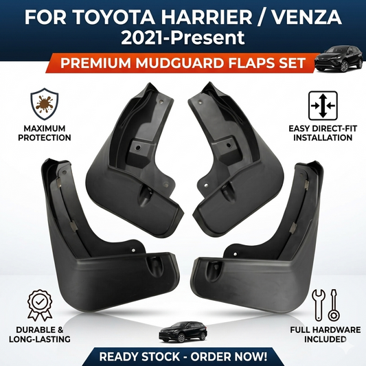 Mud Flaps for Toyota Harrier / Venza 2021-2023 – OEM YC102129 Splash Guards