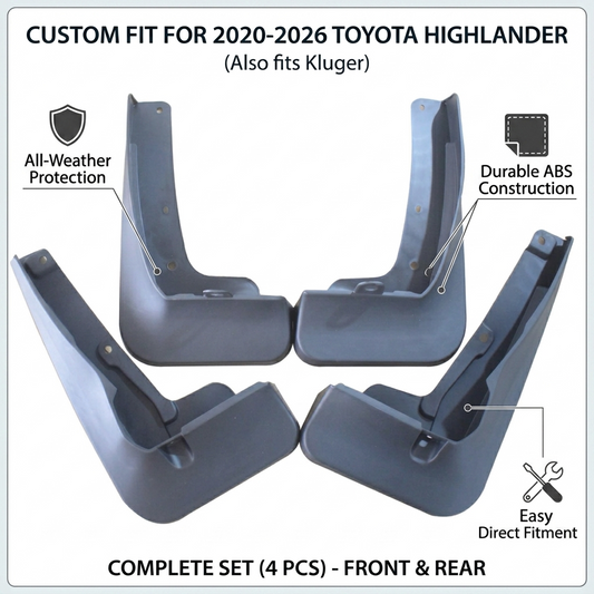 Mud Flaps for Toyota Highlander 2020-2026 | OEM YC102159