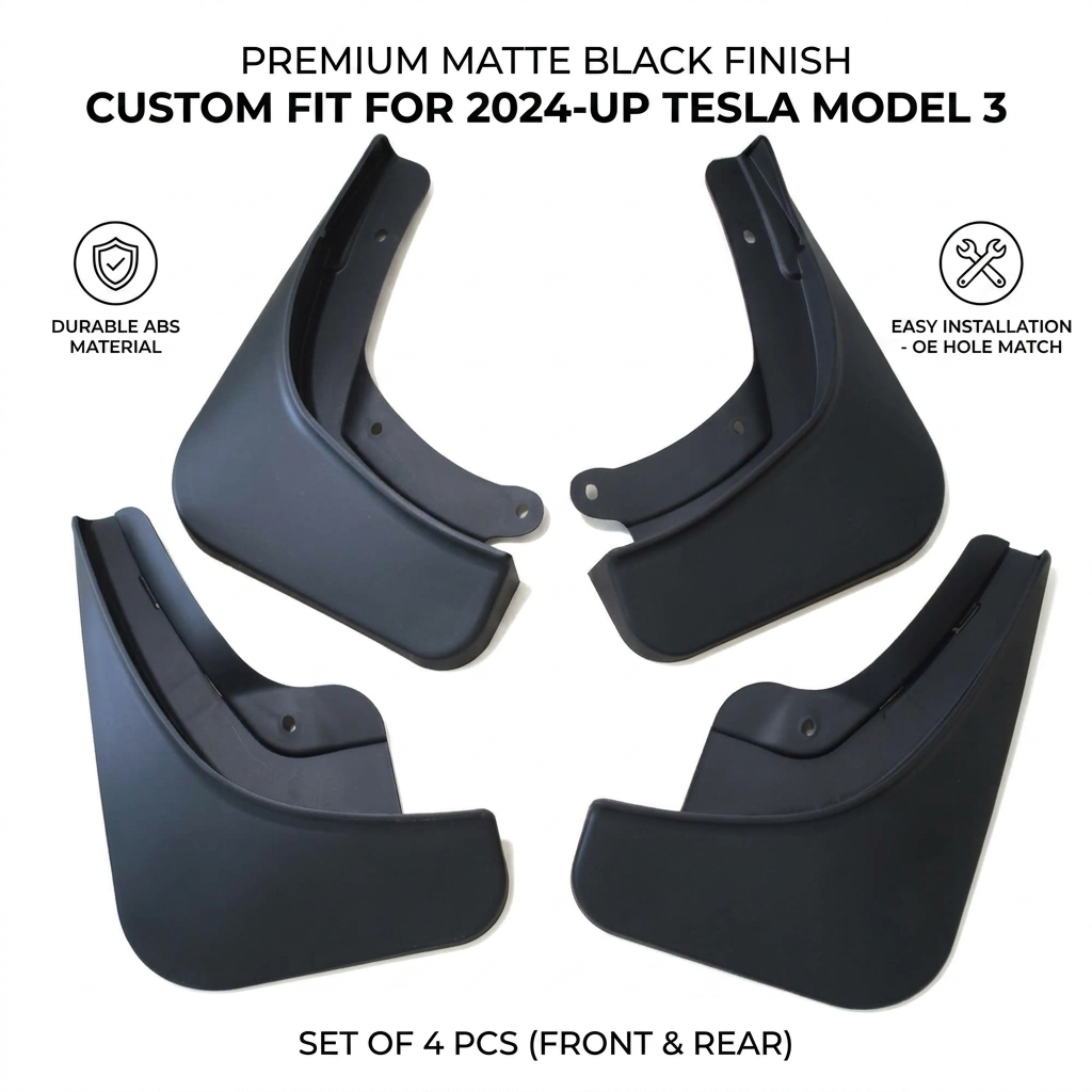 Mud Flaps for Tesla Model 3 2024+ | OEM YC102457