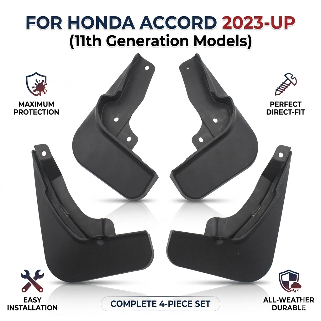 Mud Flaps for Honda Accord 4-Door Sedan 2023-2026 – OEM YC102478 Splash Guards