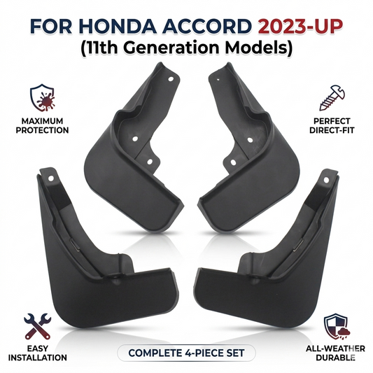 Mud Flaps for Honda Accord 4-Door Sedan 2023-2026 – OEM YC102478 Splash Guards