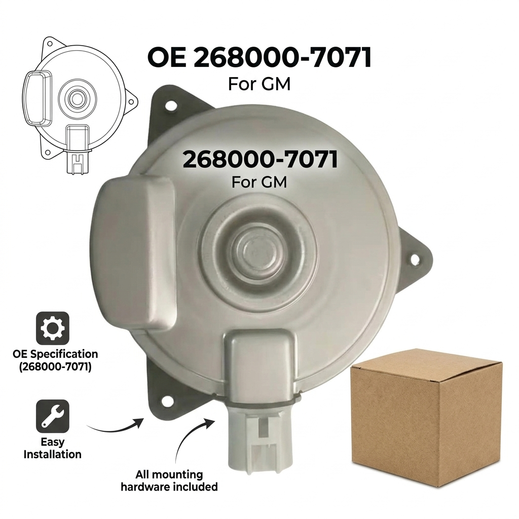 Radiator Cooling Fan Motor for GM | OEM 268000-7071 YC1060
