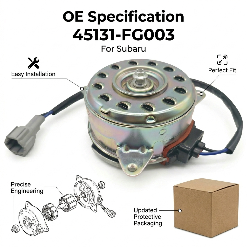 45131-FG003 Radiator Cooling Fan Motor for SUBARU – 12V Direct Fit Replacement