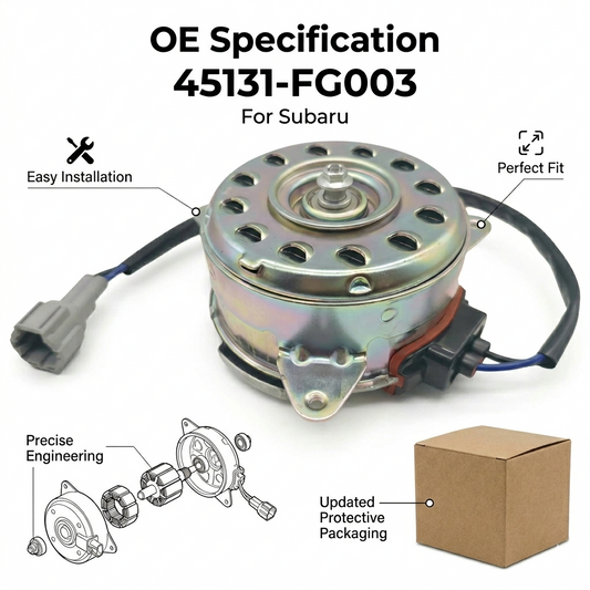45131-FG003 Radiator Cooling Fan Motor for SUBARU – 12V Direct Fit Replacement