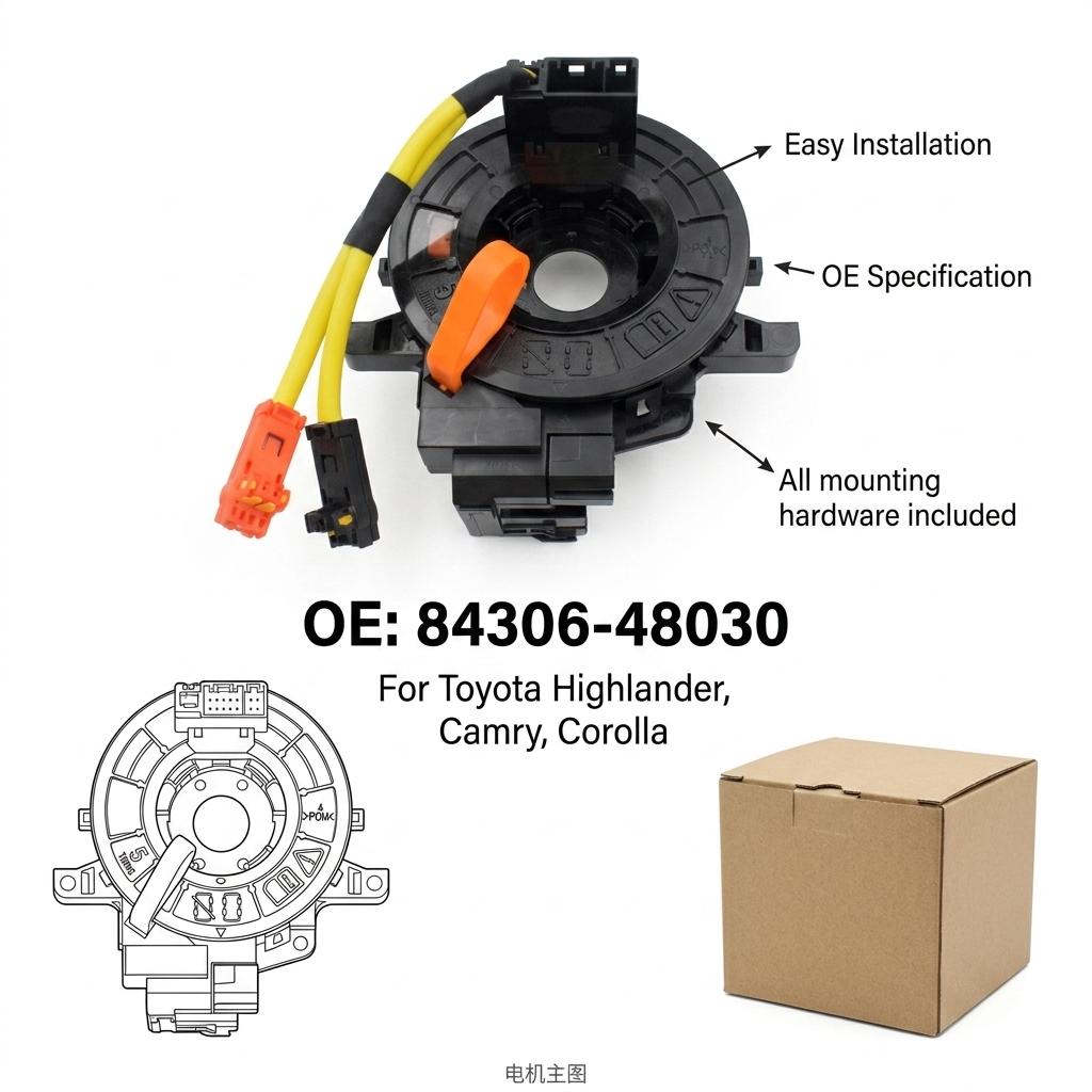 Clock Spring Spiral Cable for Toyota Lexus Scion | OEM 84306-48030 84306-0E010 – YC48030