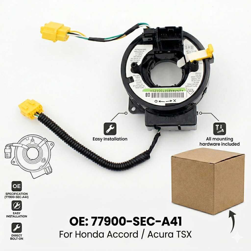 Clock Spring Spiral Cable for 2003-2007 Honda Accord & 2004-2008 Acura TSX | OEM 77900-SEC-A41