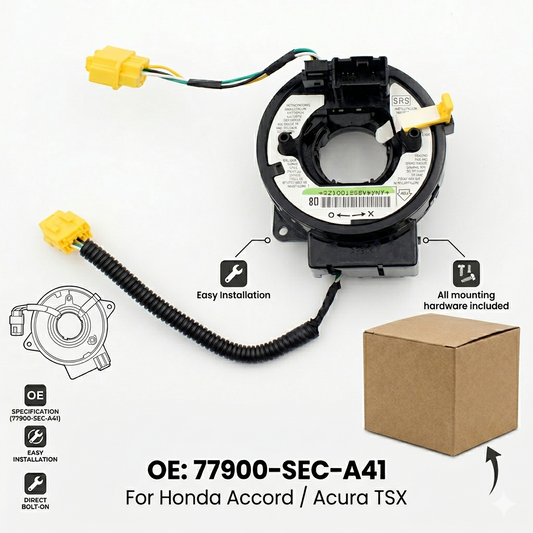 Clock Spring Spiral Cable for 2003-2007 Honda Accord & 2004-2008 Acura TSX | OEM 77900-SEC-A41