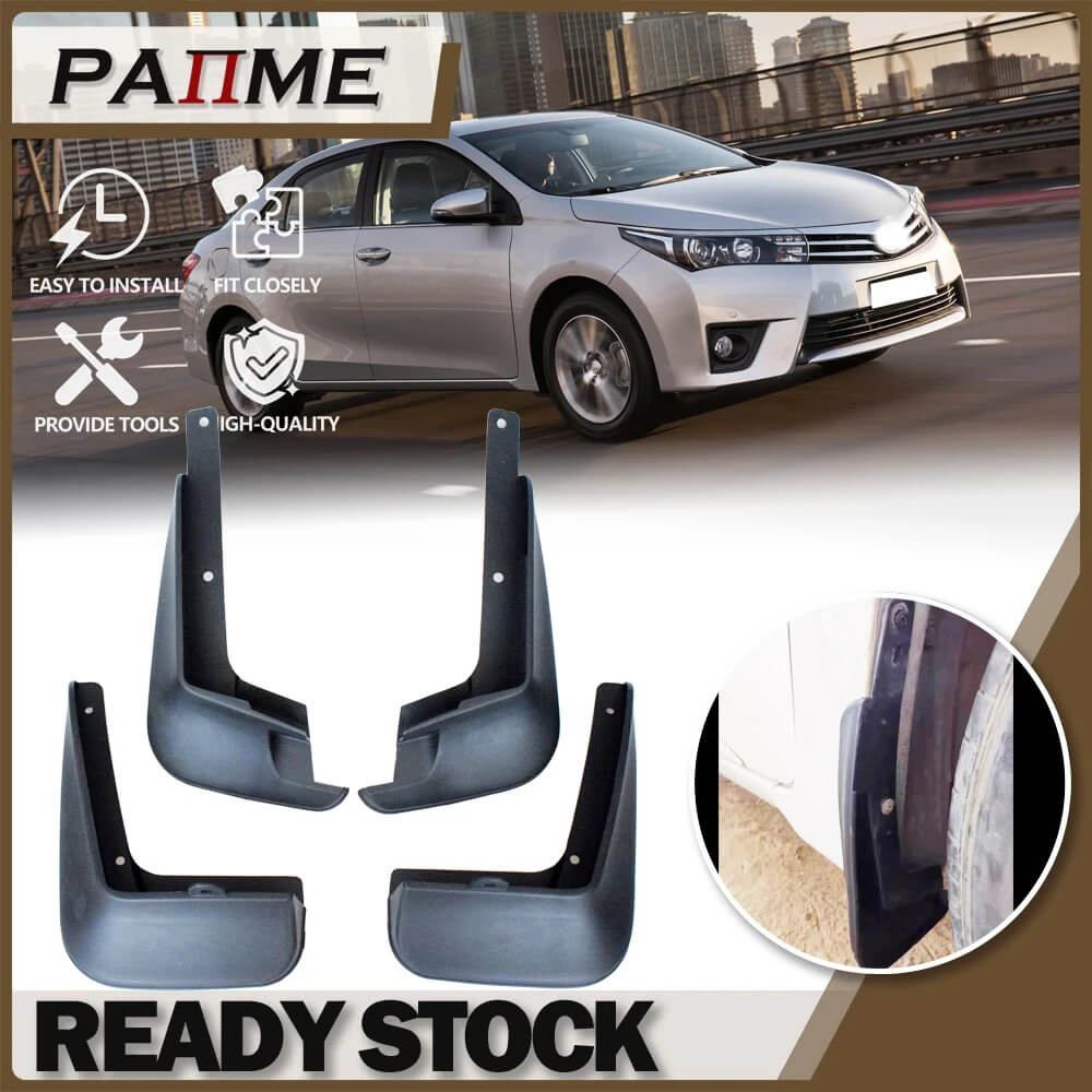 4pcs Front Rear Mud Flaps Splash Guard Fender Kit For Toyota for Corolla 14-2018 4pcs Front Rear Mud Flaps Splash Guard Fender Kit For Toyota for Corolla 14-2018