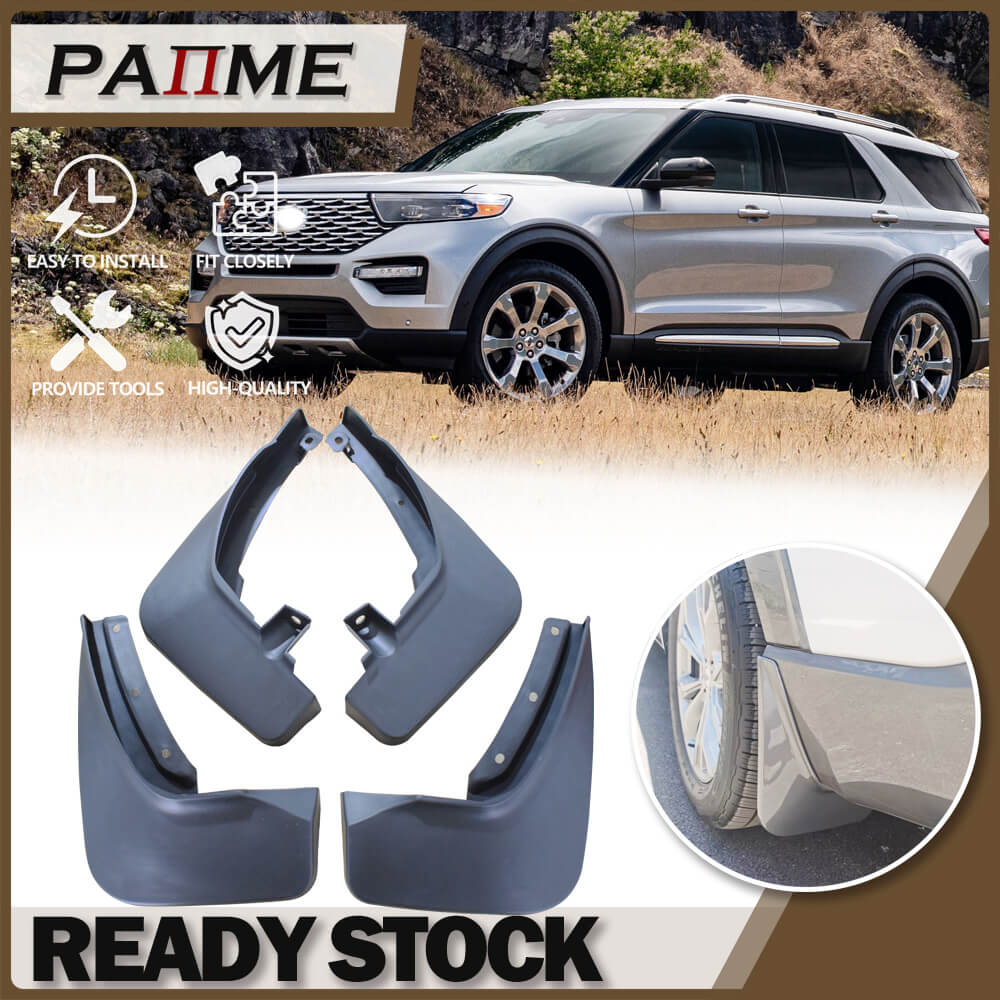 Mud Flaps For 2020 - 2023 Ford Explorer Front & Rear Splash Mud Guards  LB5Z16A550BA