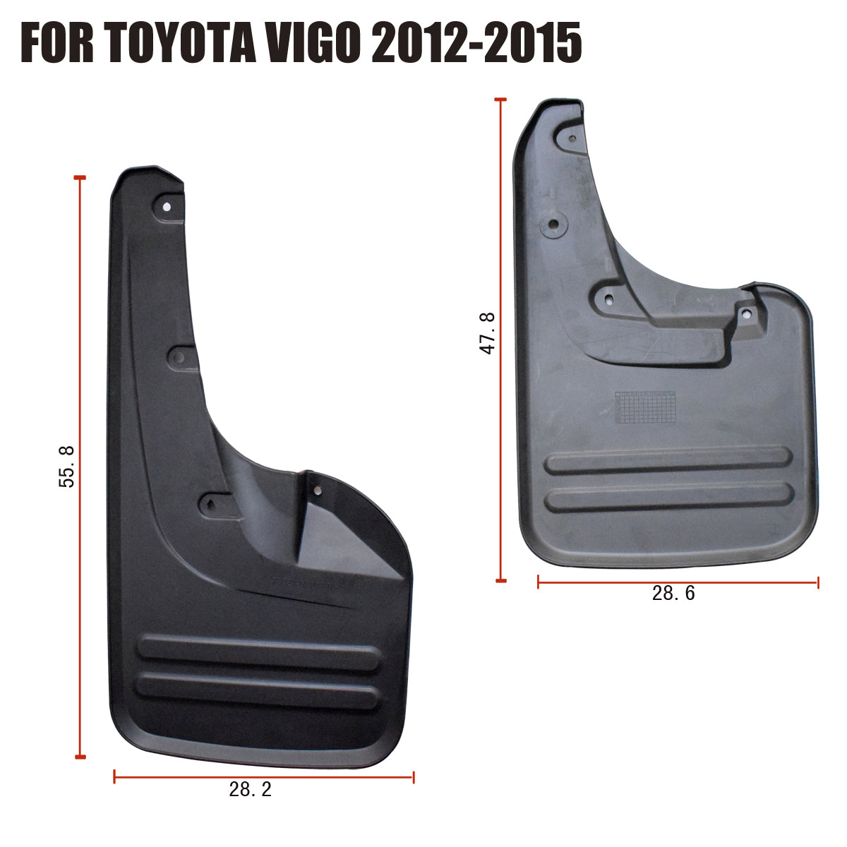 Mudflaps Fit for Toyota Hilux Vigo 2006-2015 4wd 766250K010 YC101040