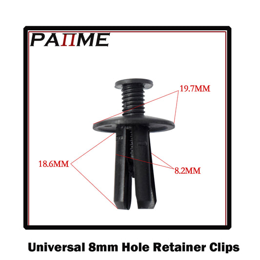 Retainer Fasten Clips for 8mm Hole Mud Flaps Bumper Fender