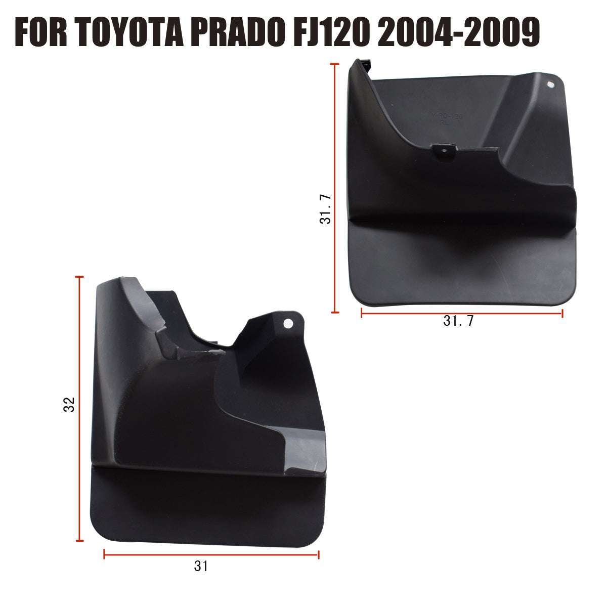 Mud Flaps fit for Toyota Prado FJ120 2004-2009 YC101036