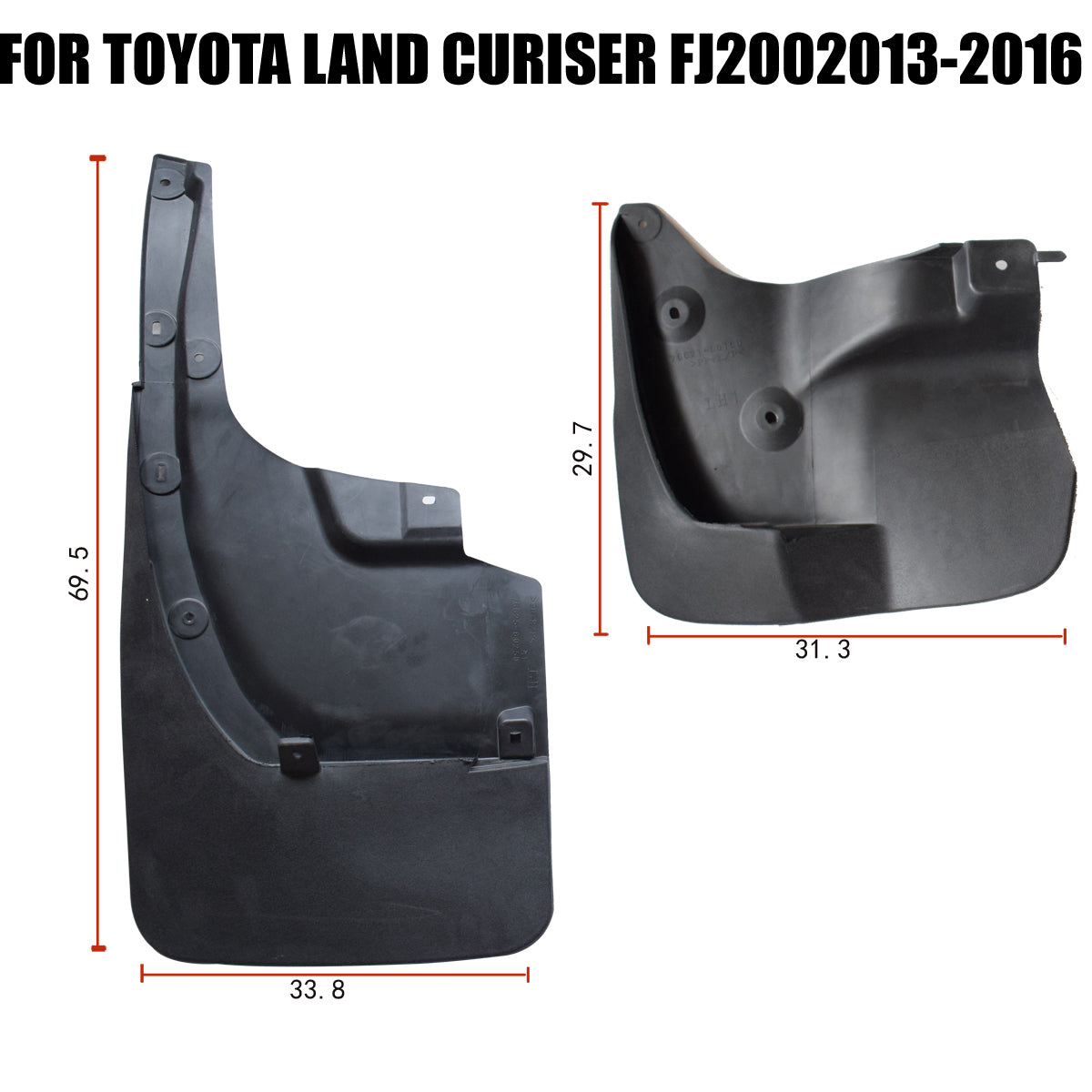 Mud Flaps fit for Toyota  Cruise 2013-2016